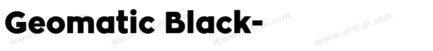 Geomatic Black字体转换
